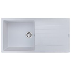 Harlem Pure White Granite Inset 1.0 Bowl Sink