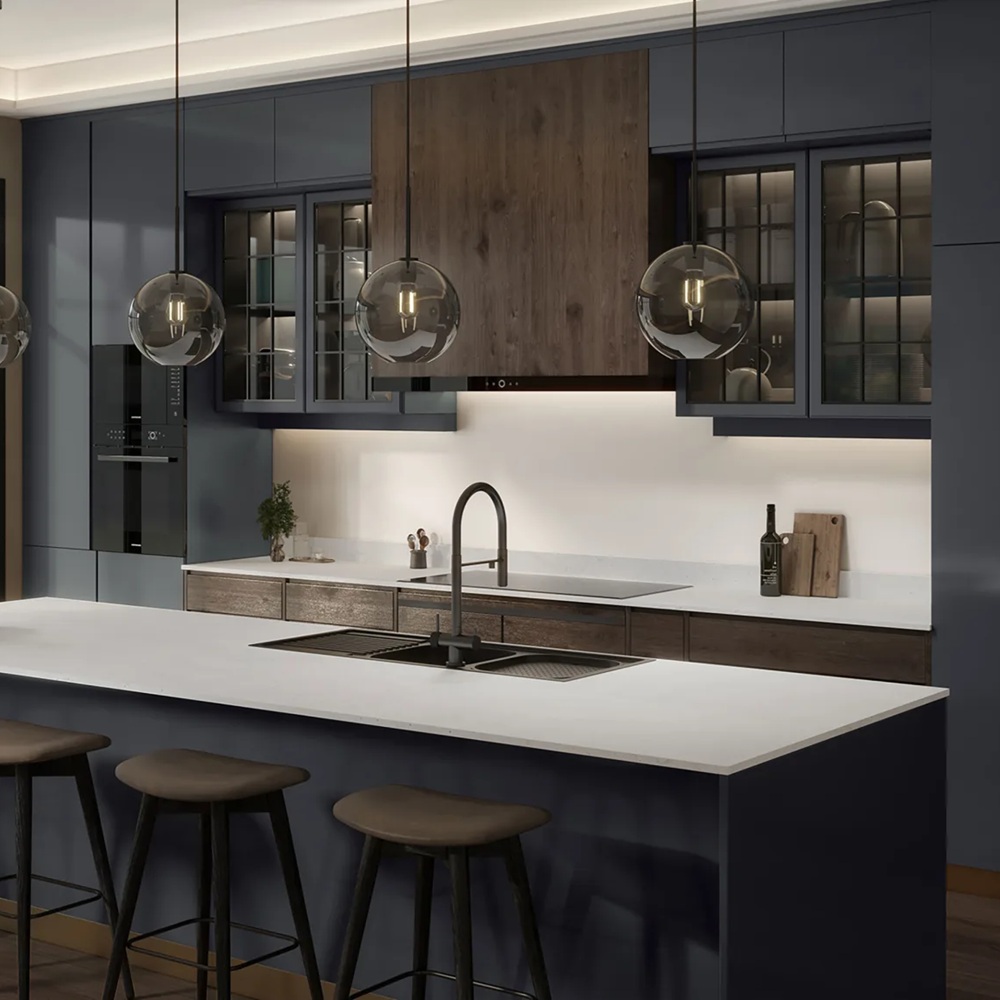Cool Crystal Marble Solid Surface Worktop