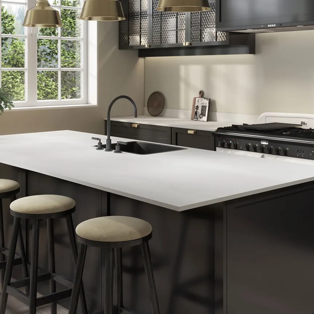 Luna Ice Solid Surface Worktop